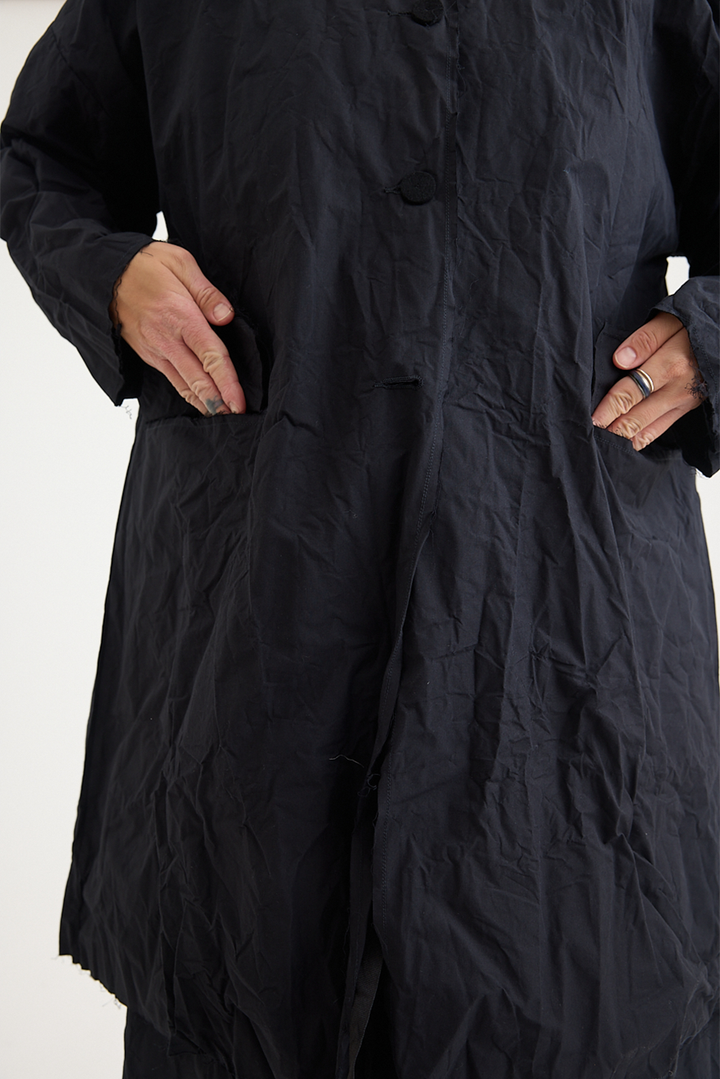 SCHA - "4B-OE" Button Down Volume Coat