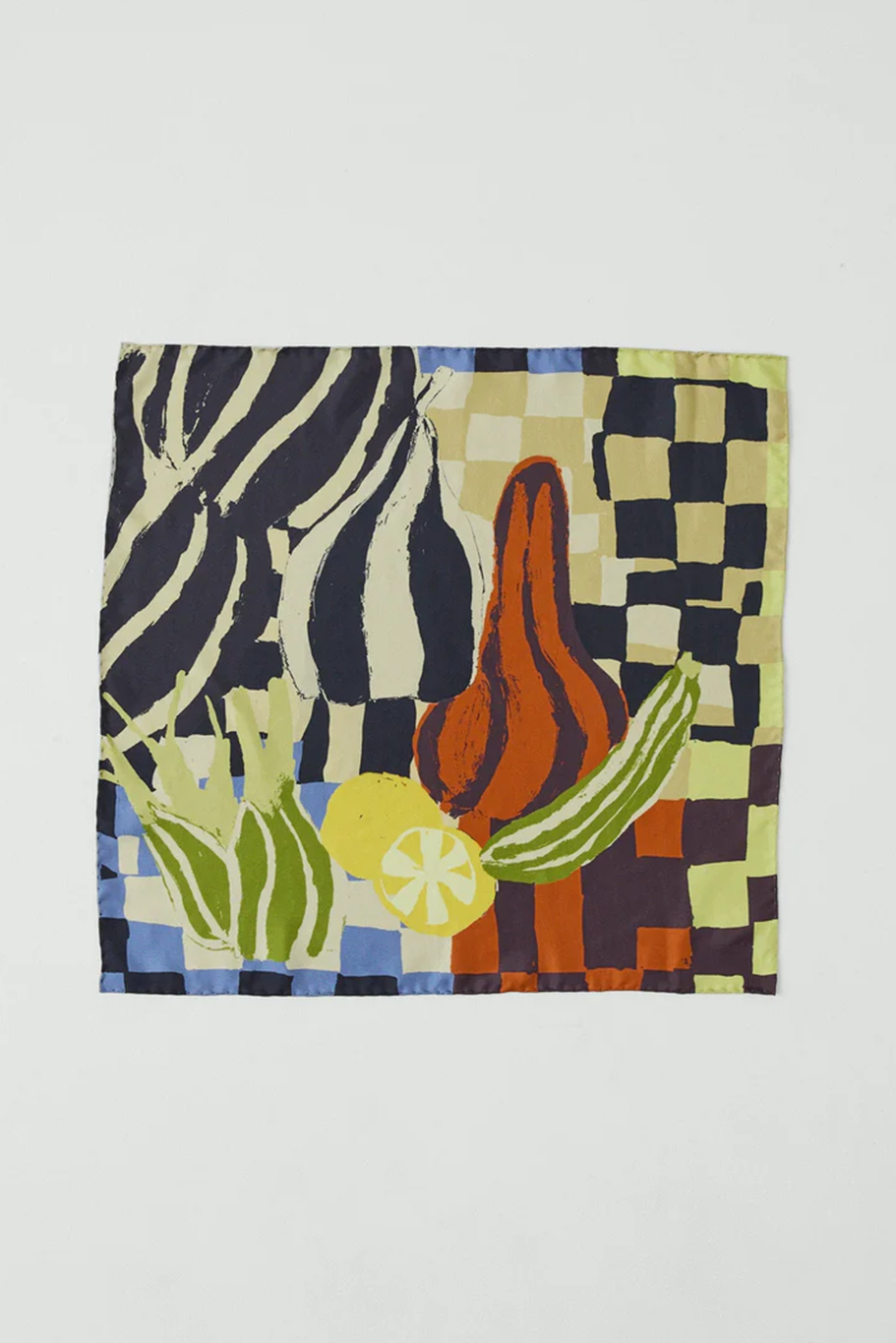 Toast - Abstract Still Life Silk Bandana