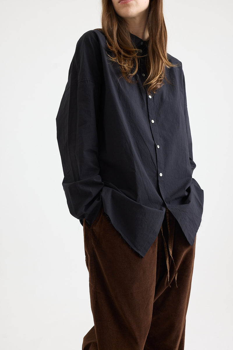 Album Di Famiglia - Wrinkled Unisex Collar Shirt - Black
