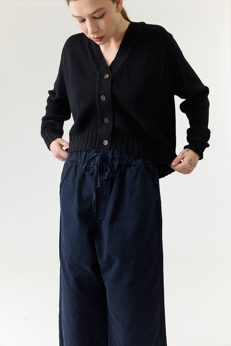 Album di Famiglia - Wide &amp; Short Trousers WCC - Navy