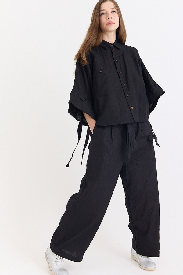 Aleksandr Manamis - Shirt - Black Linen