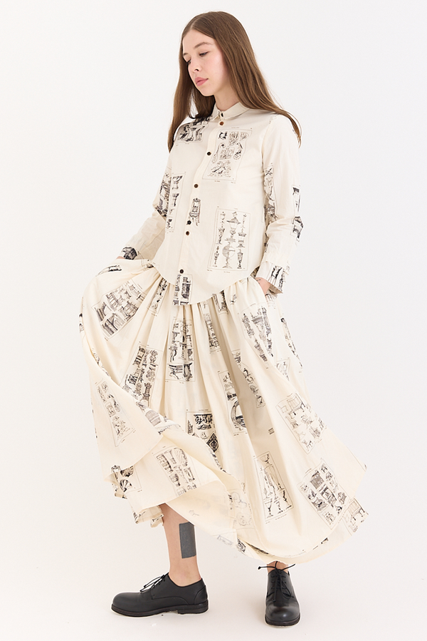 Aleksandr Manamis - Skirt - Ornament Print