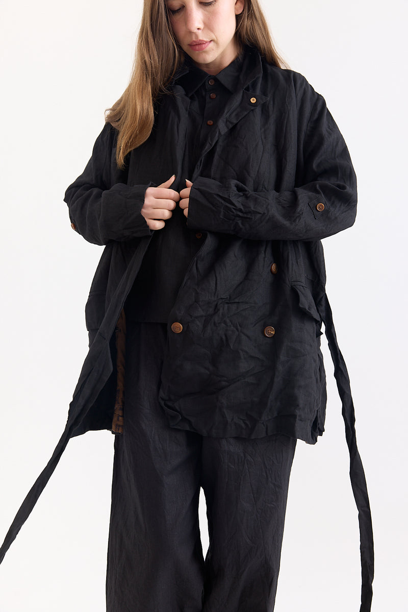 Aleksandr Manamis - Jacket - Black Linen