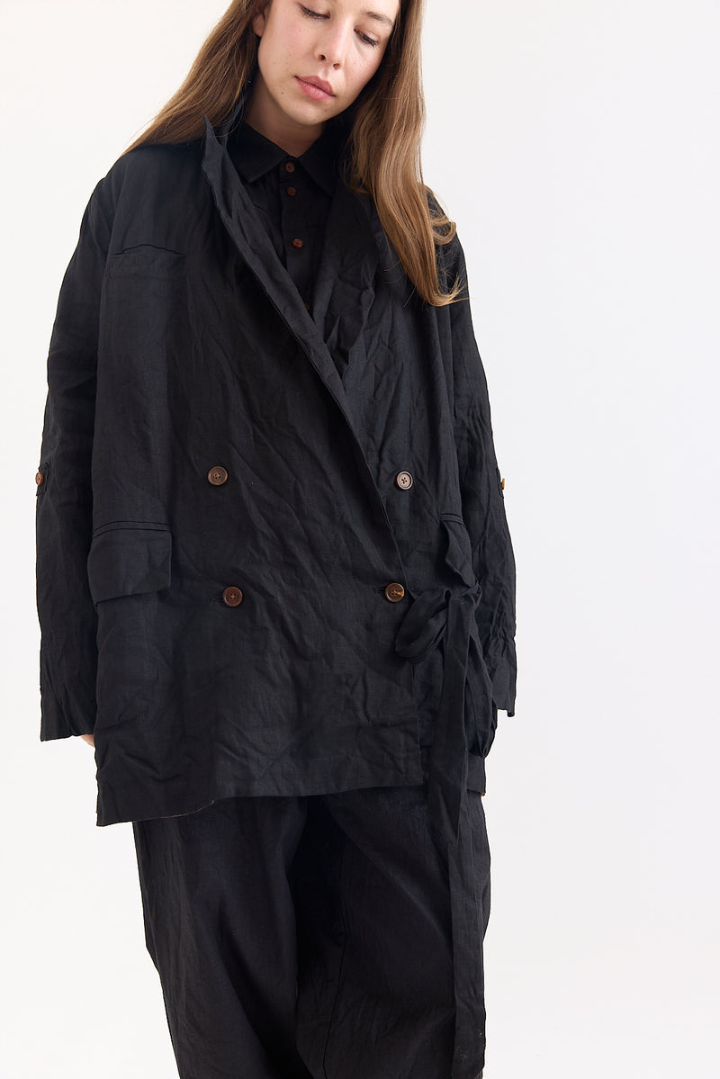 Aleksandr Manamis - Jacket - Black Linen