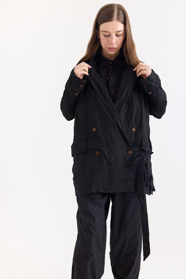 Aleksandr Manamis - Jacket - Black Linen