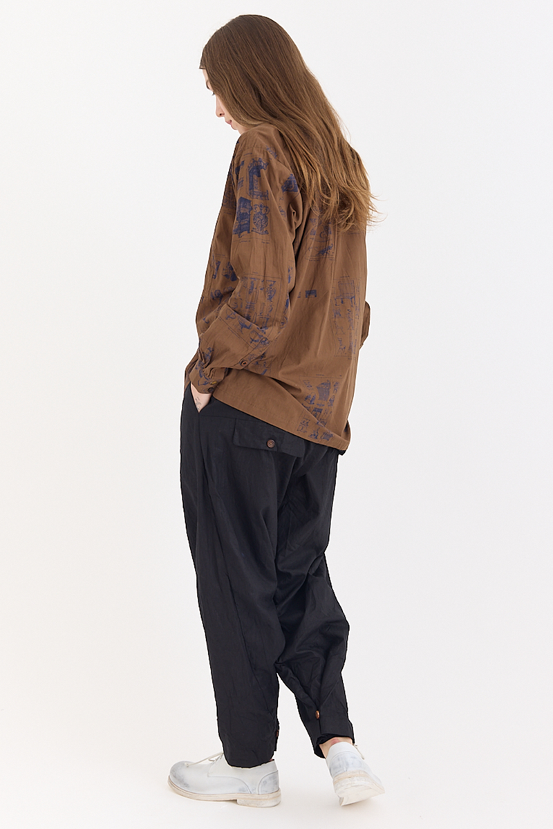 Aleksandr Manamis - Pant - Black Linen