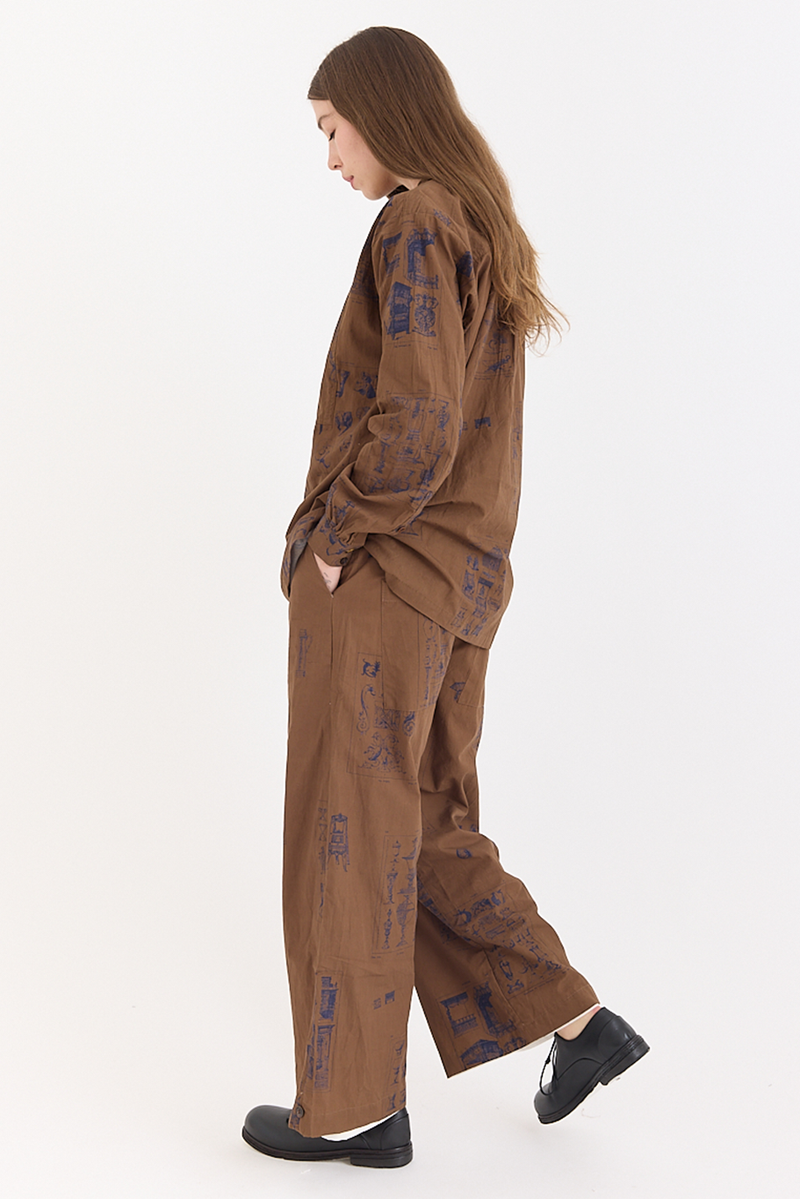 Aleksandr Manamis - Pant - Brown Ornament