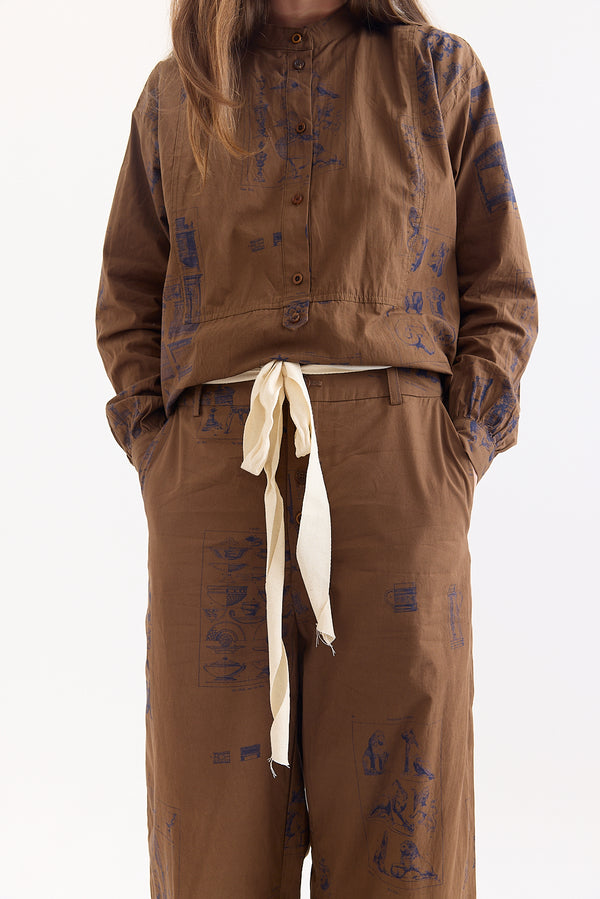 Aleksandr Manamis - Pant - Brown Ornament