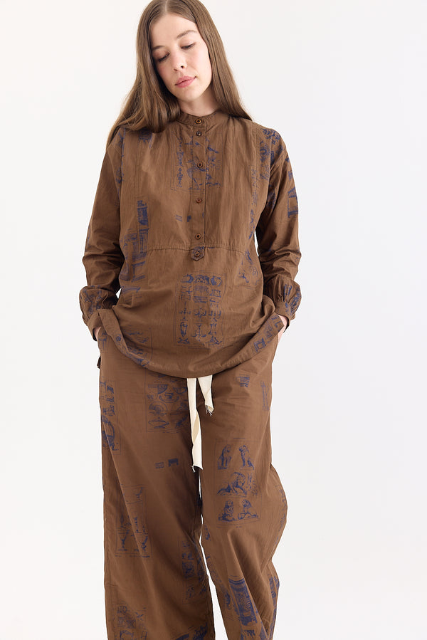 Aleksandr Manamis - Shirt - Brown Ornament