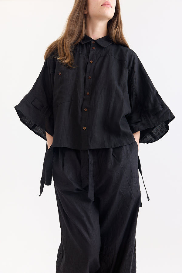 Aleksandr Manamis - Shirt - Black Linen