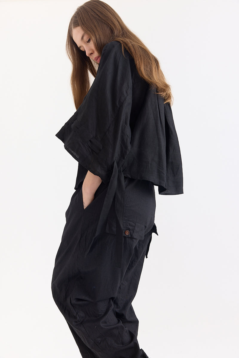 Aleksandr Manamis - Shirt - Black Linen