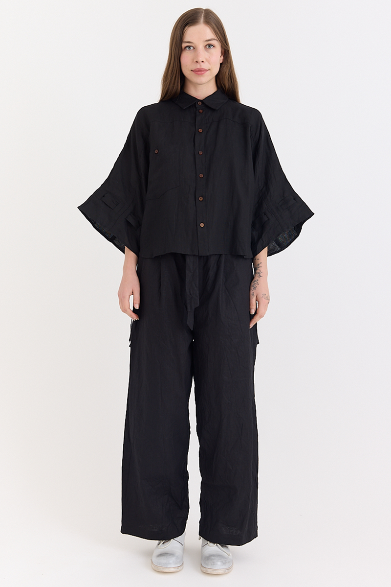 Aleksandr Manamis - Shirt - Black Linen