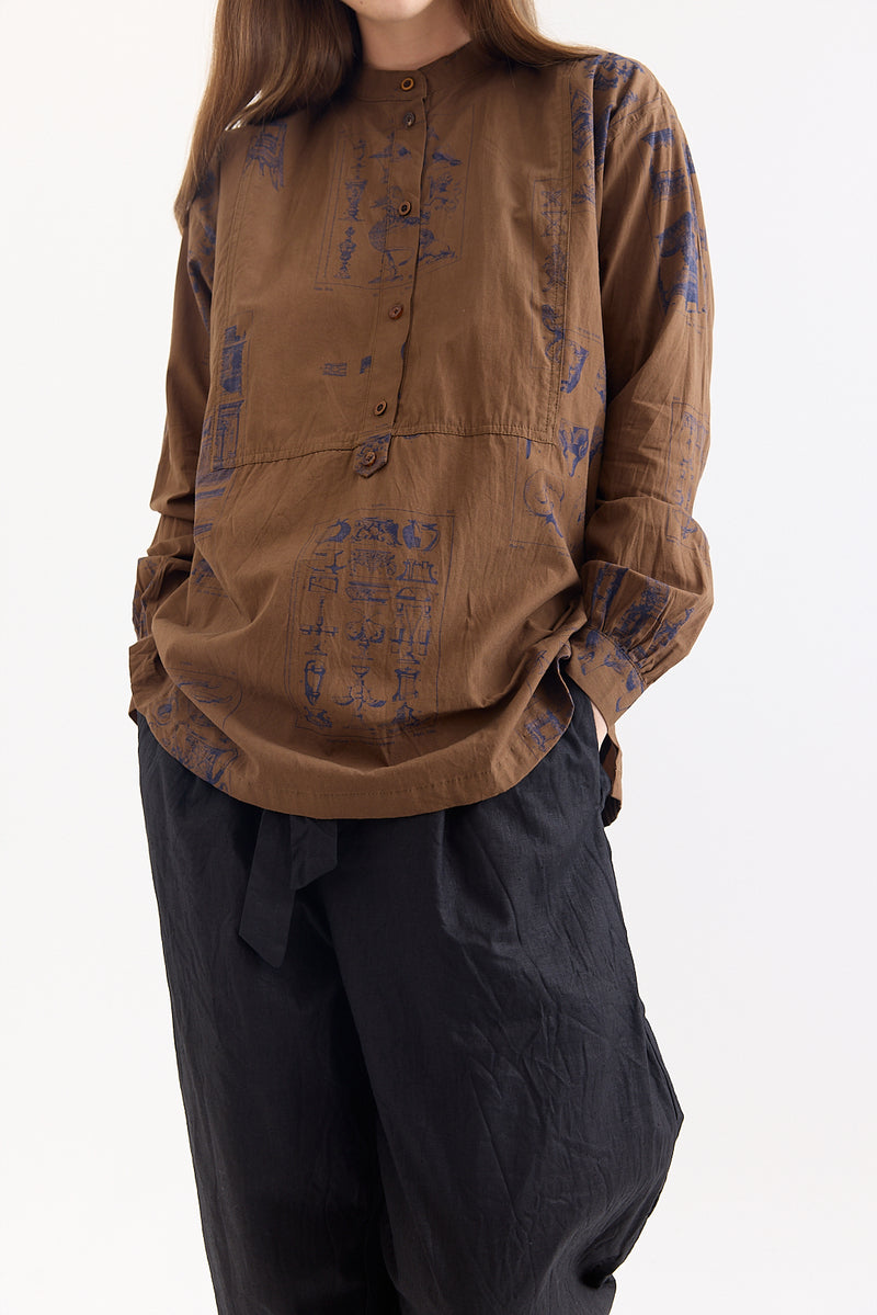 Aleksandr Manamis - Shirt - Brown Ornament