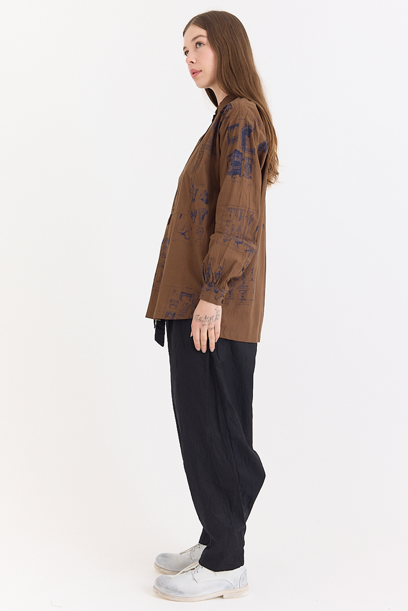 Aleksandr Manamis - Shirt - Brown Ornament