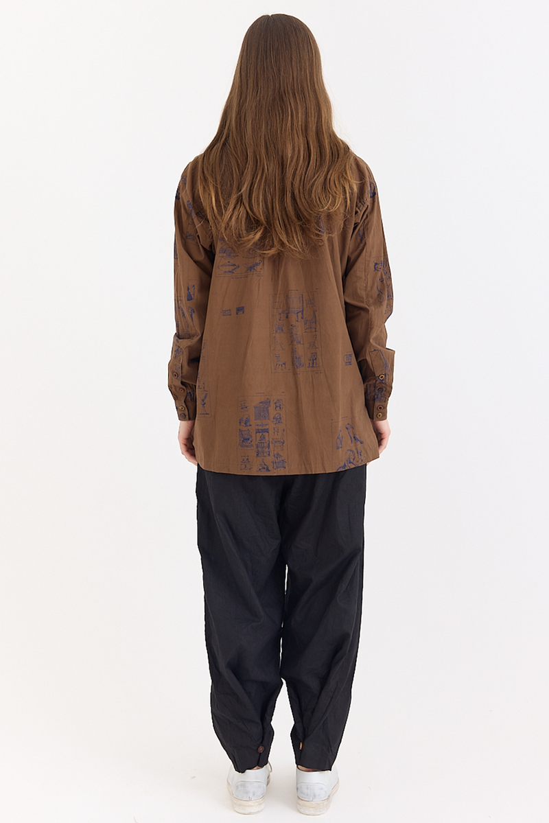 Aleksandr Manamis - Shirt - Brown Ornament