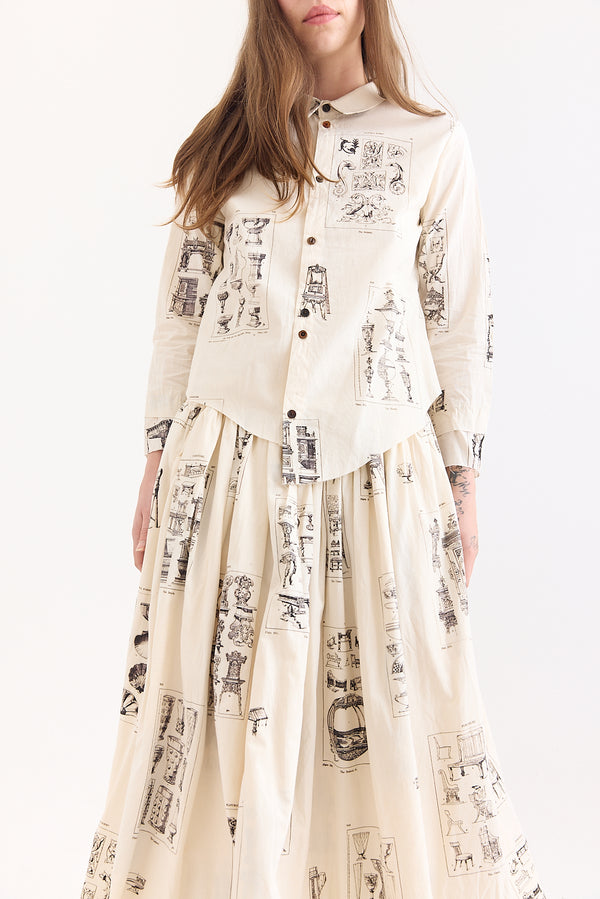 Aleksandr Manamis - Skirt - Ornament Print