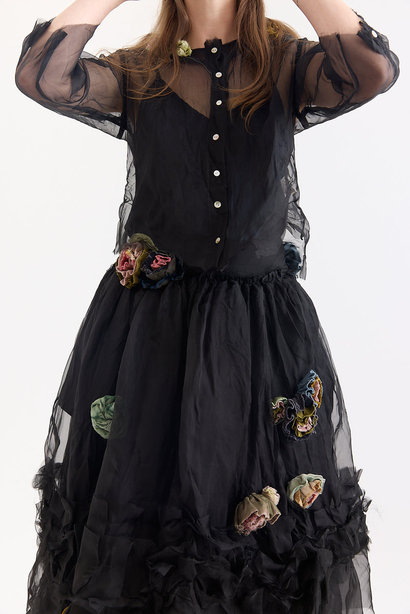 Aleksandr Manamis - Skirt - Black Silk
