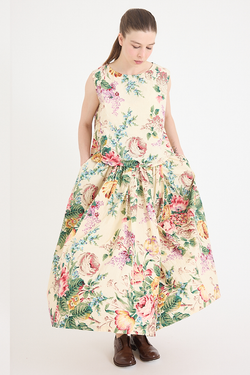 Metta - Ulla Skirt - Bouquet Print Cotton Poplin