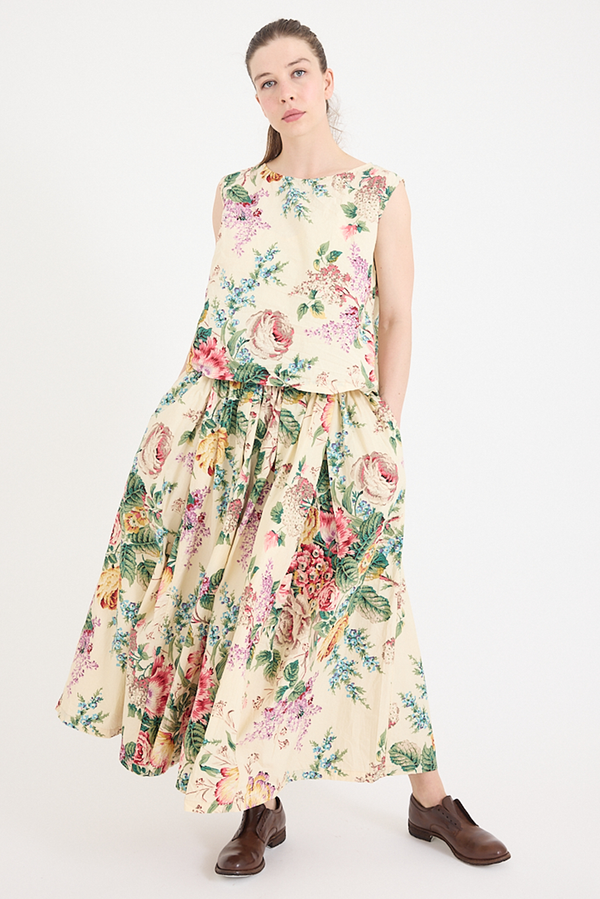 Metta - Anna Top - Bouquet Cotton Poplin