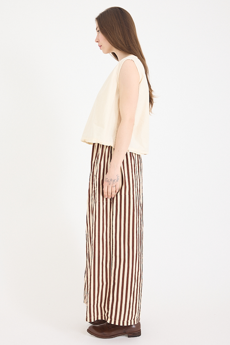 Metta - Chisato Pant - Coco Stripe Cotton Poplin