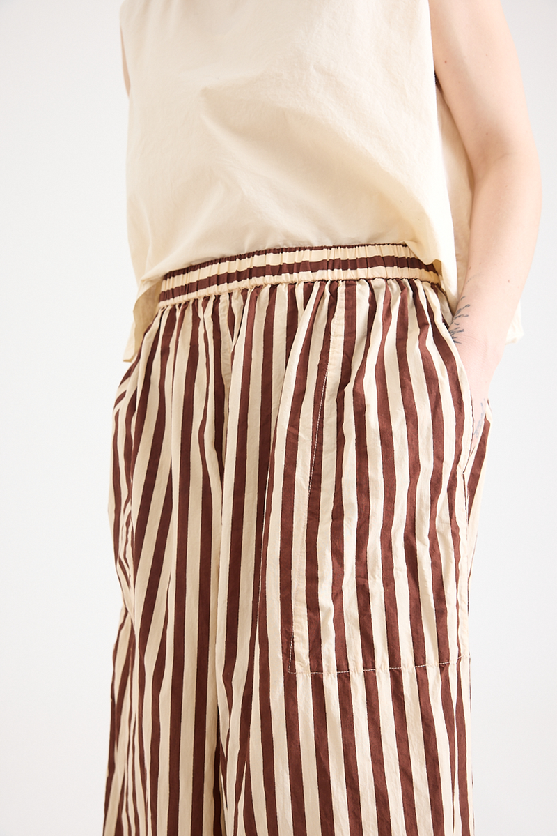 Metta - Chisato Pant - Coco Stripe Cotton Poplin