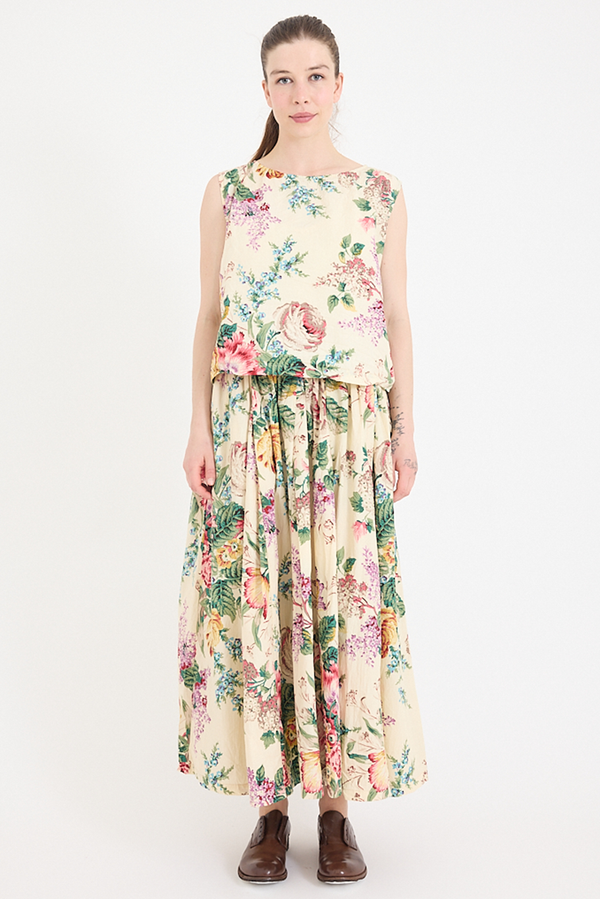 Metta - Anna Top - Bouquet Cotton Poplin