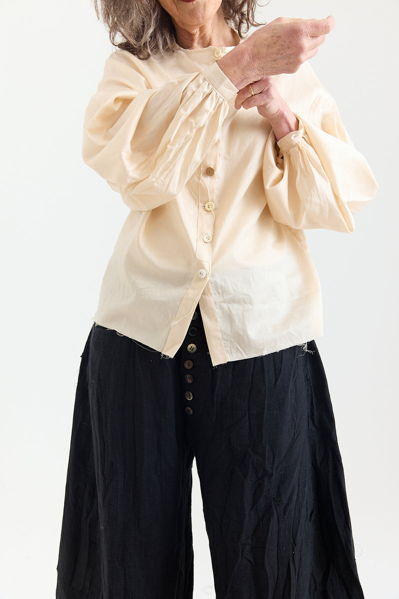 Archivio J.M. Ribot - AWSH01/KI Collarless Shirt