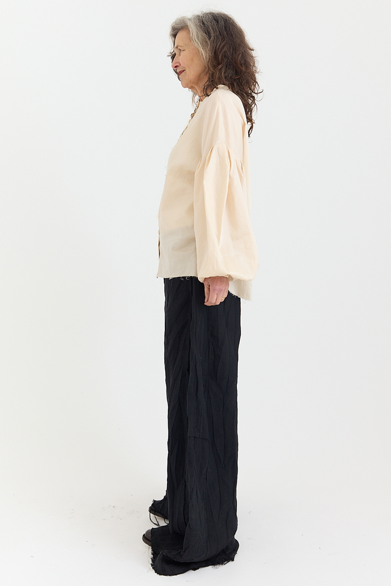 Archivio J.M. Ribot - AWSH01/KI Collarless Shirt
