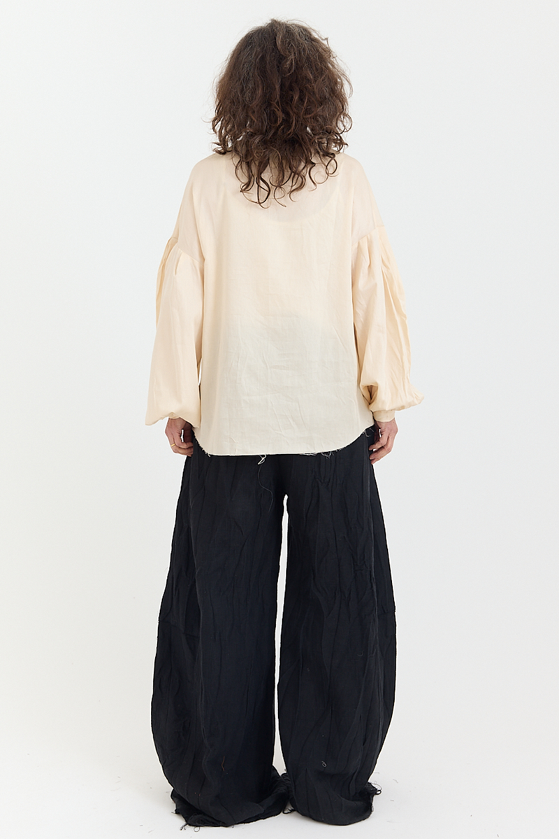 Archivio J.M. Ribot - AWSH01/KI Collarless Shirt