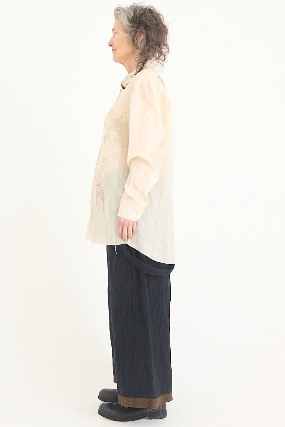 Archivio J. M. Ribot - Cream Hand Embroidered Shirt
