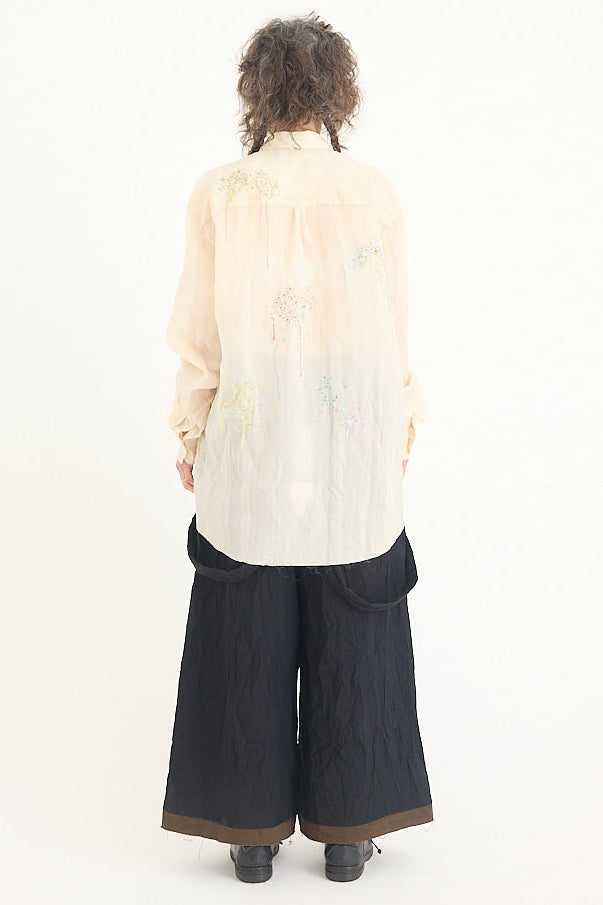 Archivio J. M. Ribot - Cream Hand Embroidered Shirt