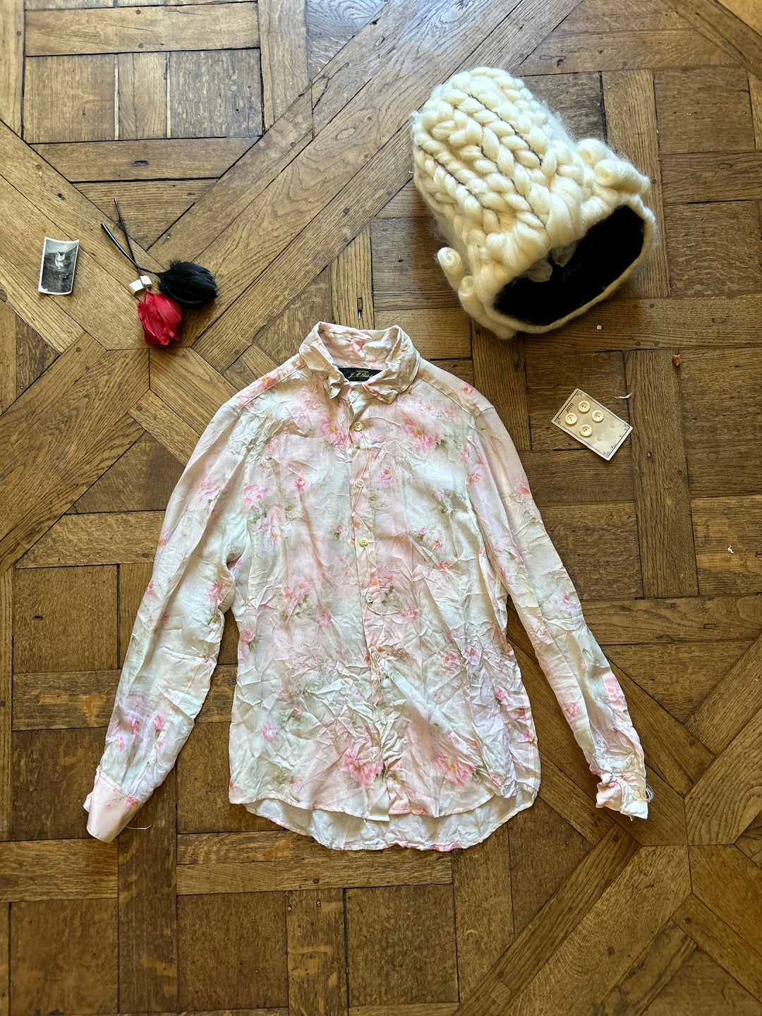 Archivio J. M. Ribot - Flowers Shirt - Vintage Silk