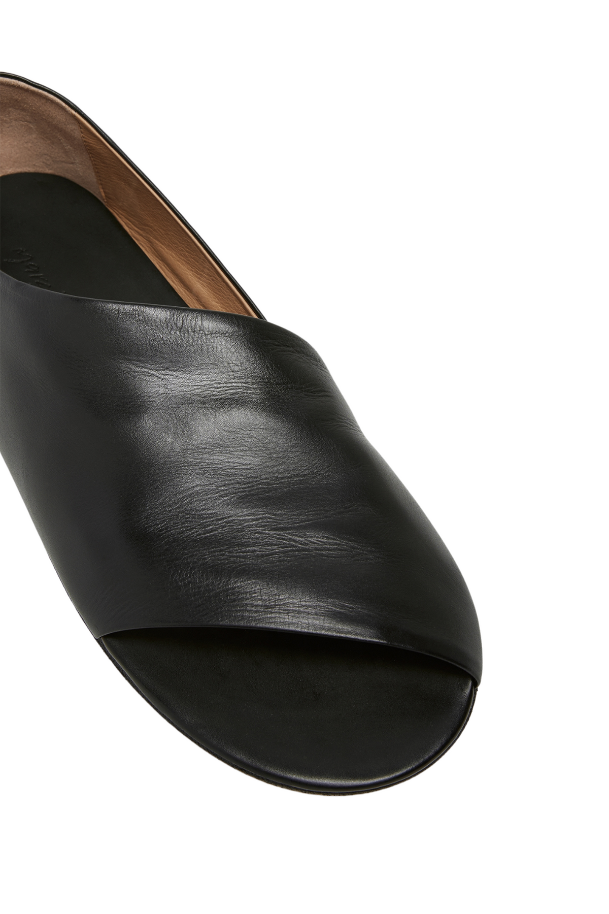 【関税込み】Marsell ブラック Arsella サンダル Men's Black Leather Slip On Shoes Arsella - Marsèll