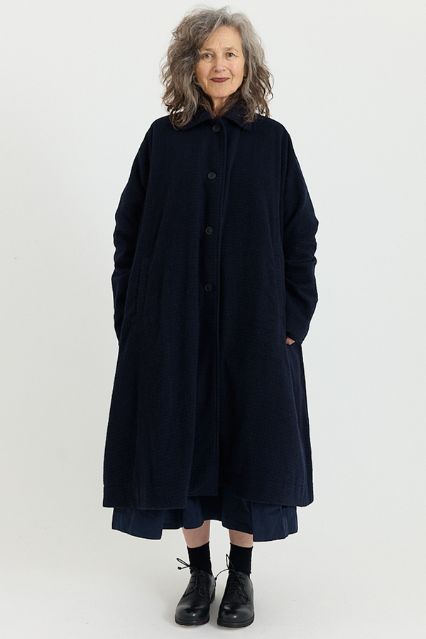 Casey Casey - Atomless Coat - Blue Check