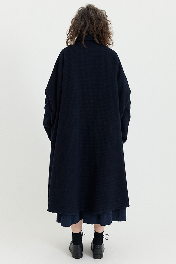 Casey Casey - Atomless Coat - Blue Check