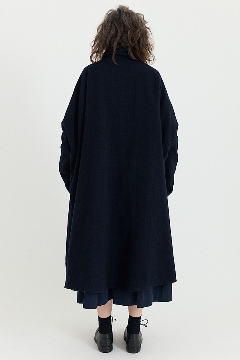 Casey Casey - Atomless Coat - Blue Check