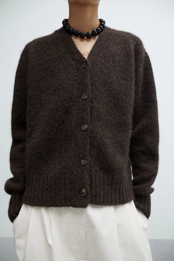 Cordera - Baby Alpaca Cardigan - Brown
