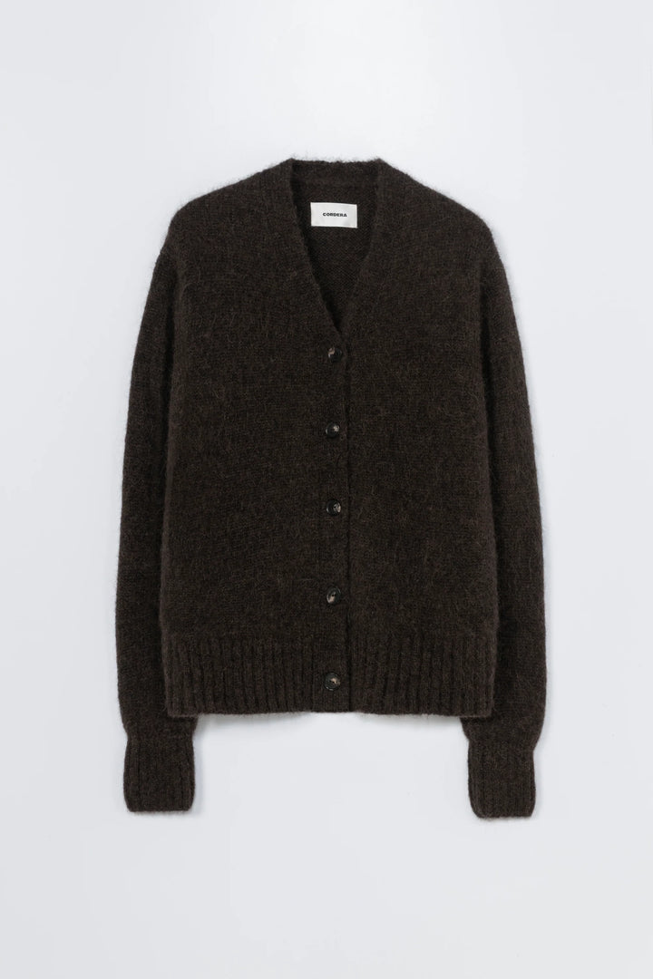 Cordera - Baby Alpaca Cardigan - Brown