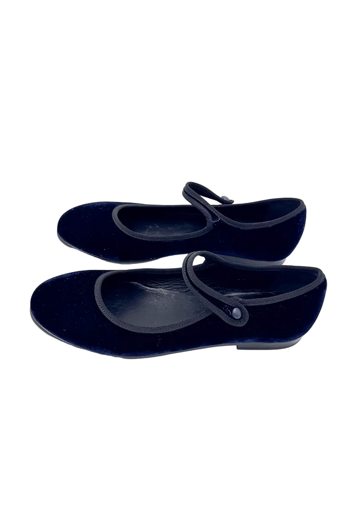 Daniela Gregis - Ballerina Bottoncino Profilo Shoe - Navy Blue