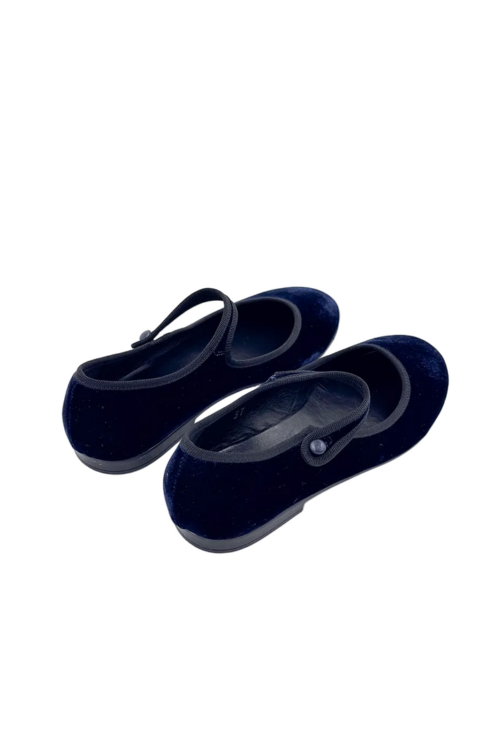 Daniela Gregis - Ballerina Bottoncino Profilo Shoe - Navy Blue
