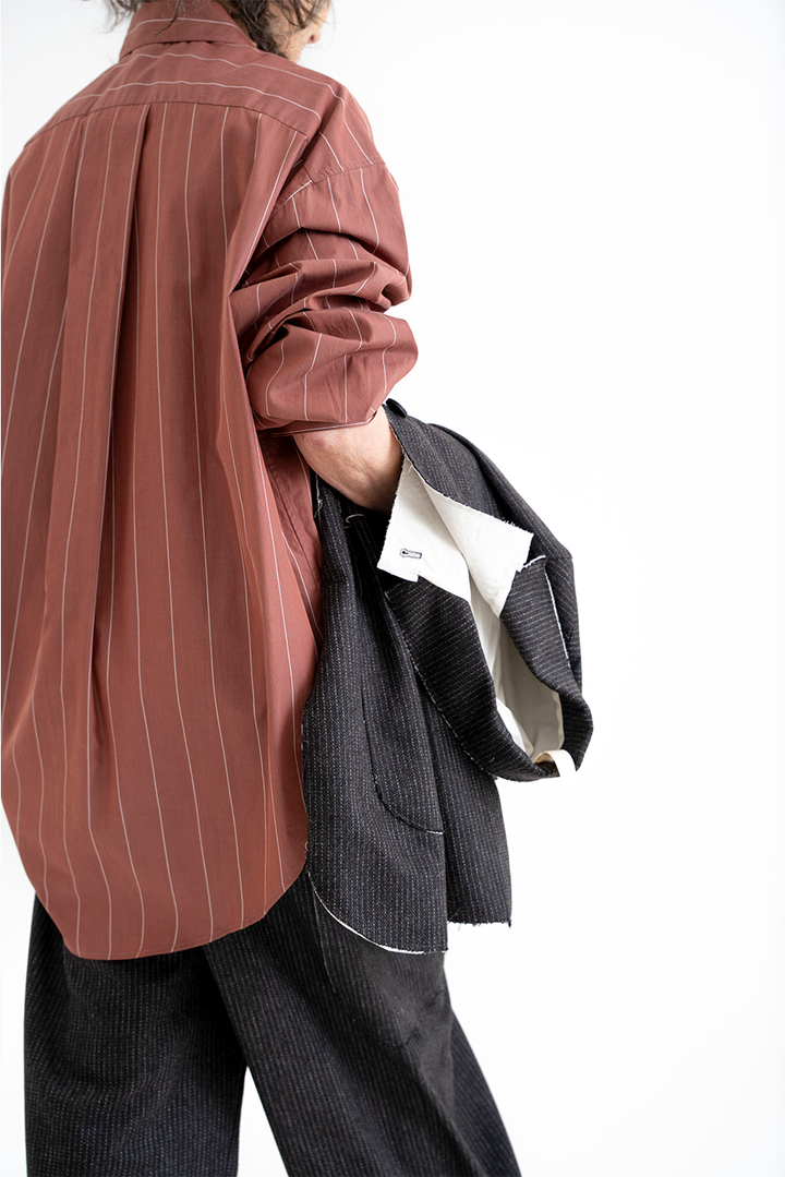 Wright + Doyle - Beaduc Shirt - Pompeian Stripe