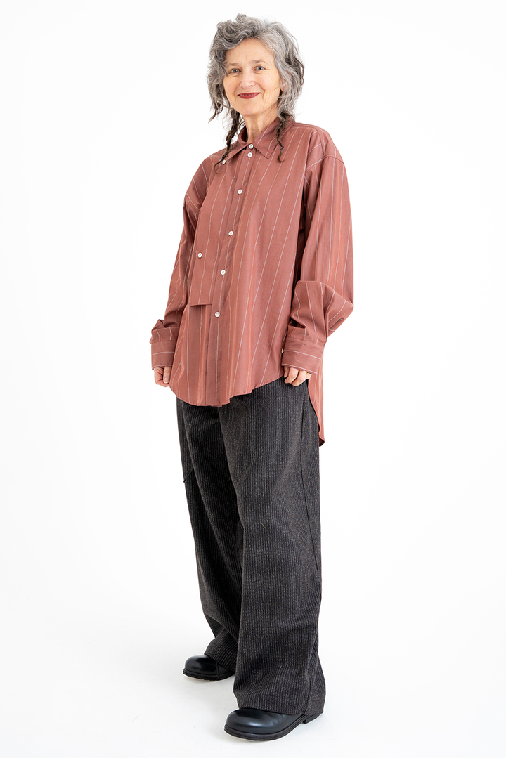Wright + Doyle - Beaduc Shirt - Pompeian Stripe