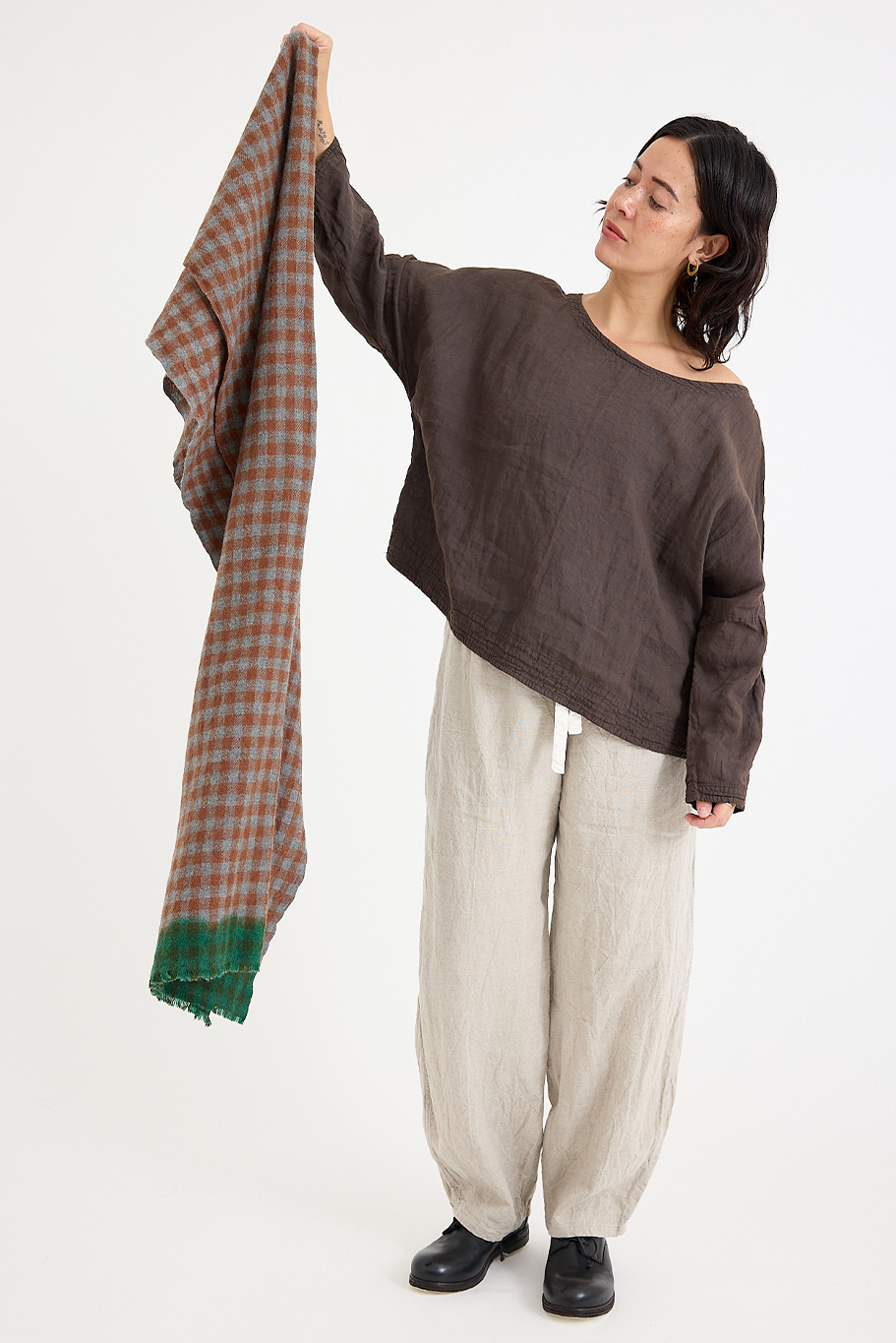 Lovat + Green - Beatles Scarf - Brown