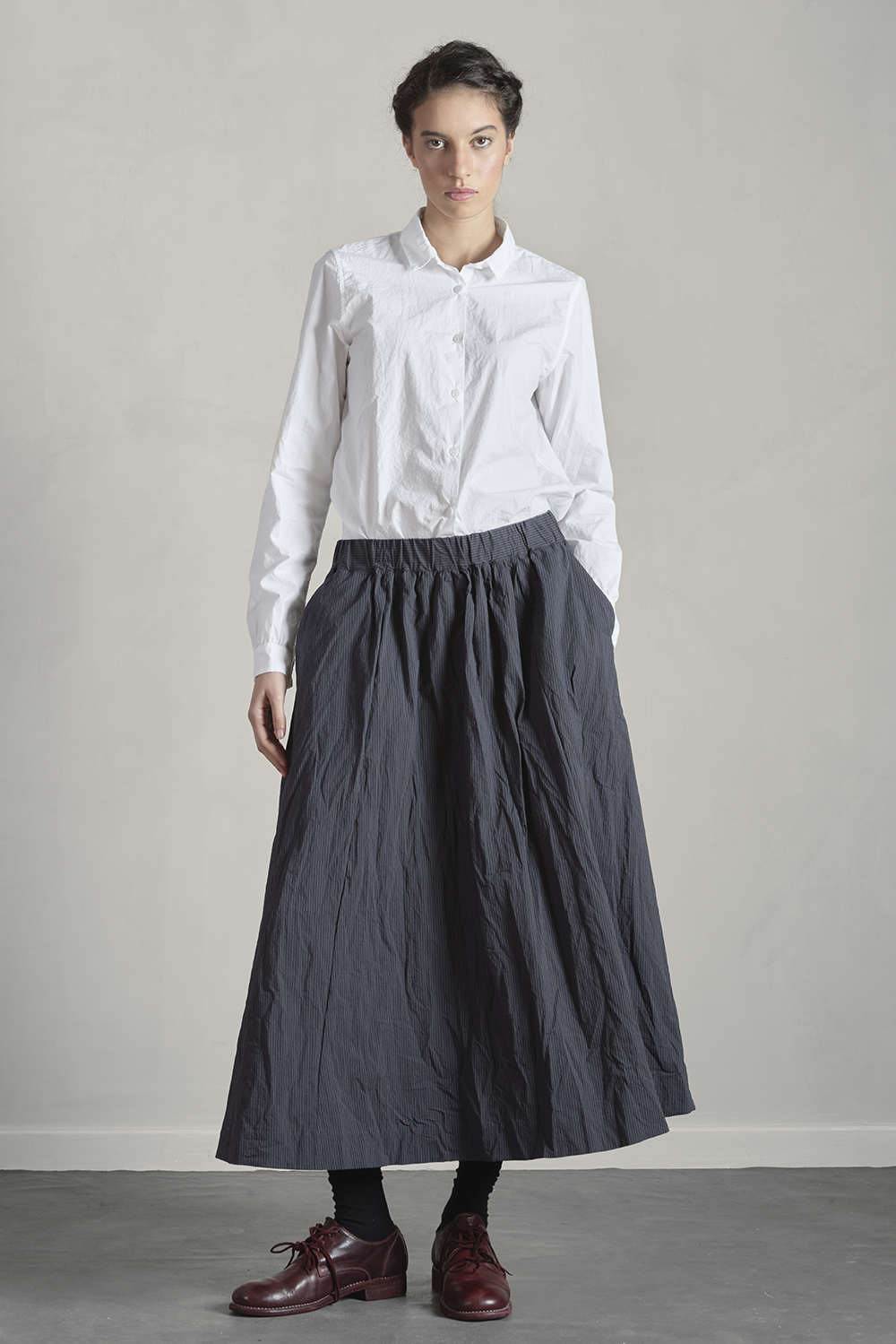 Bergfabel - Ivy Skirt - Grey Stripe