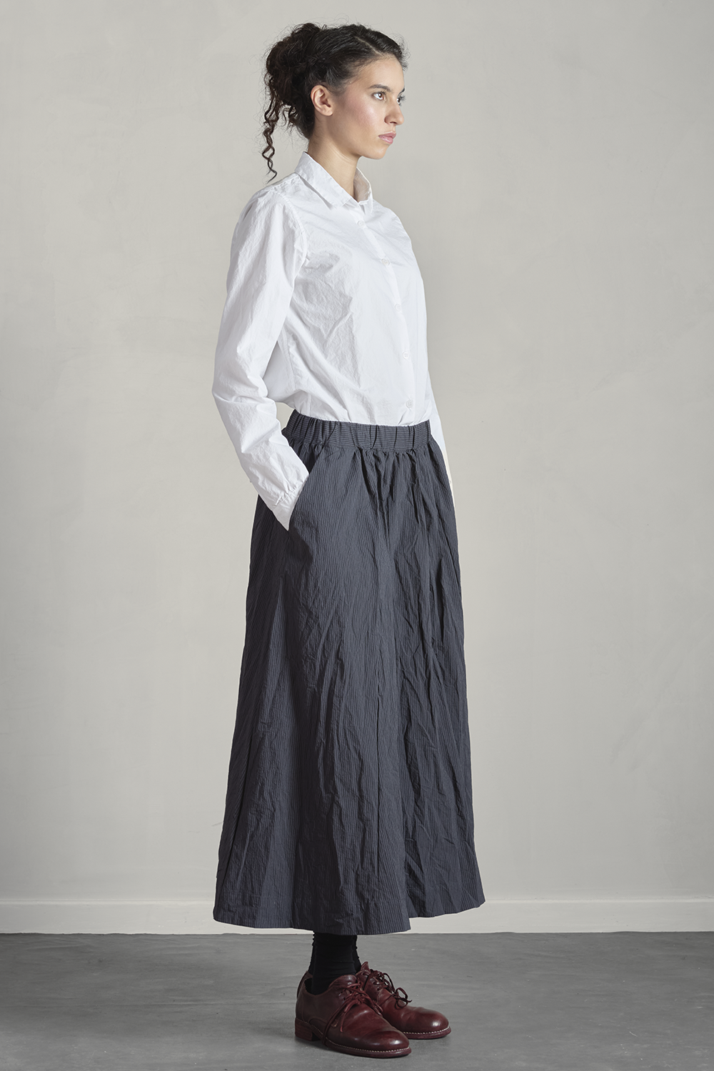 Bergfabel - Ivy Skirt - Grey Stripe