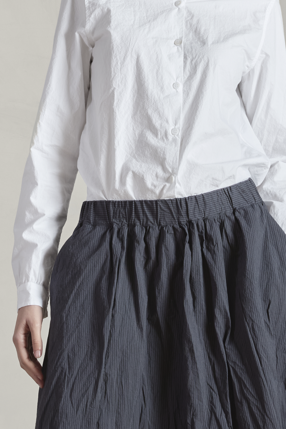 Bergfabel - Ivy Skirt - Grey Stripe