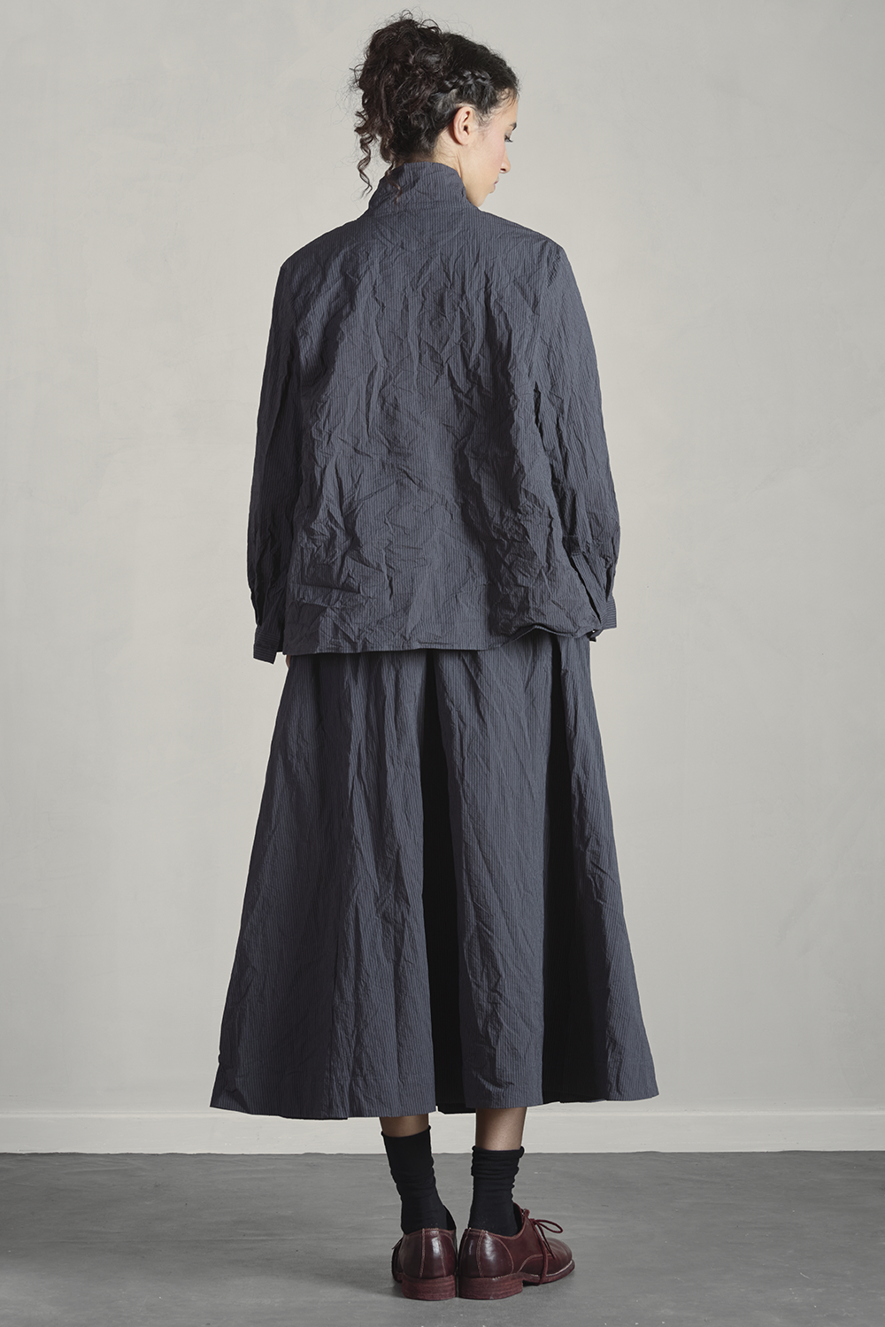 Bergfabel - Jenny Shirt - Grey Stripe