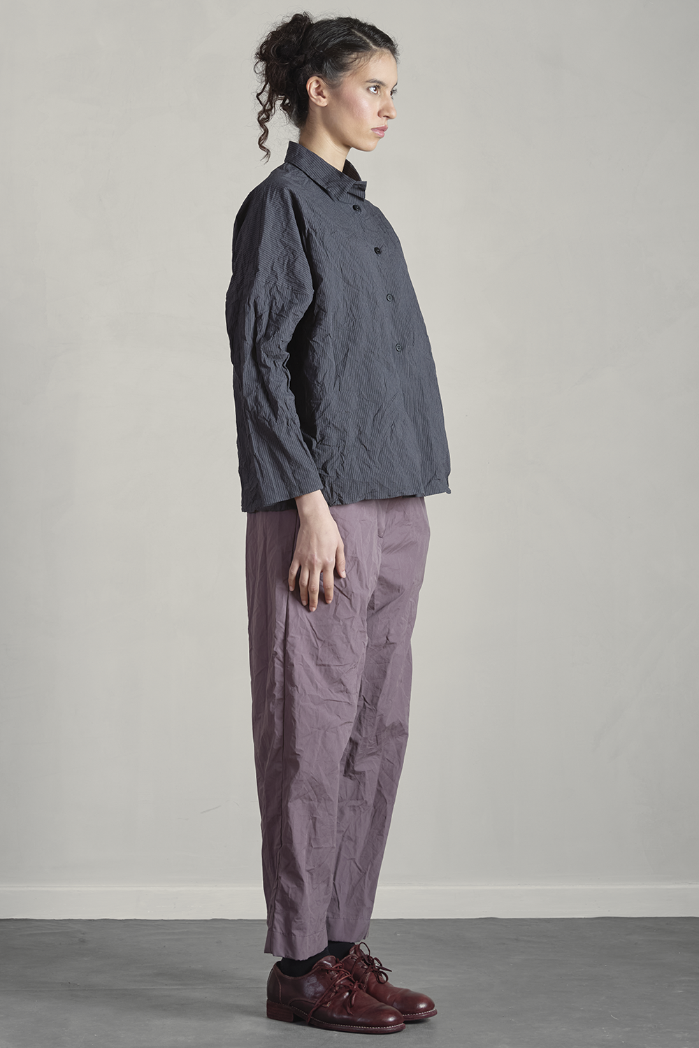 Bergfabel - Tina Shirt - Grey Stripe