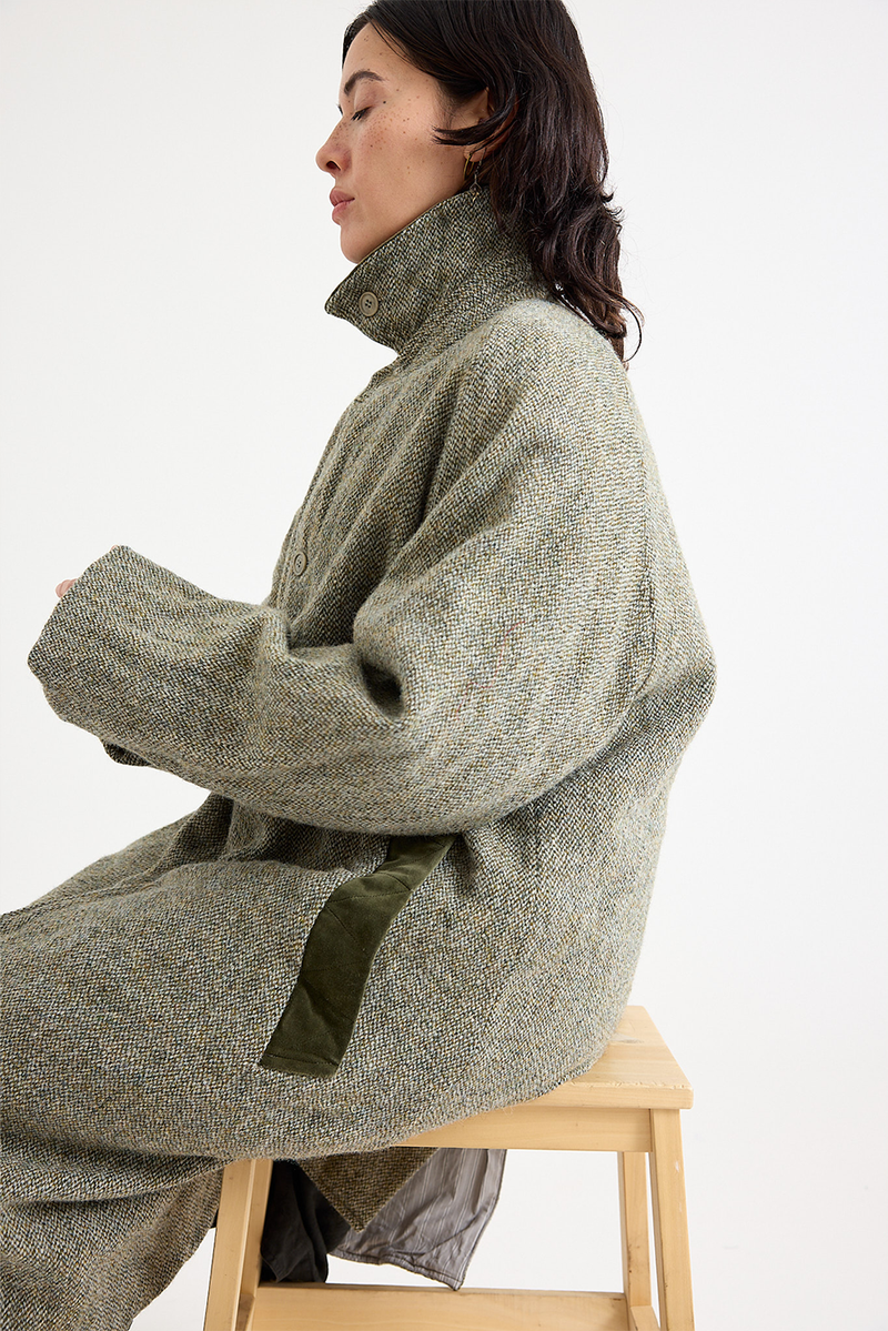 ジャケット・アウター CHEZ VIDALENC - COAT BOBI HARRIS TWEED CHEZ VIDALENC - COAT BOBI HARRIS TWEED (KOL) | Brownie