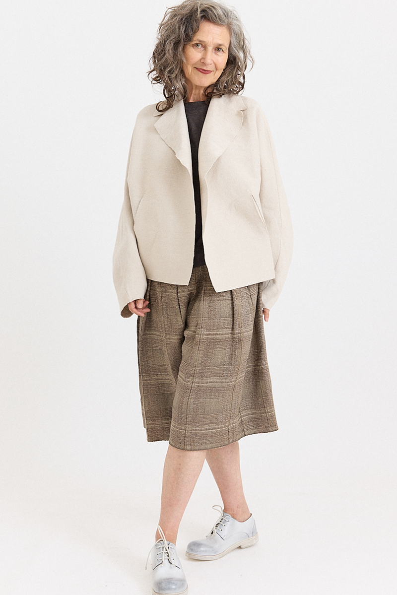 Boboutic - Double Breasted Jacket - Pearl